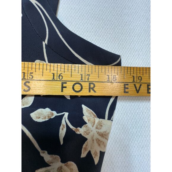 Rampage Womens Maxi Sheath Dress Sze 11 Black Floral Sleeveless Chic Summer Slit - Picture 11 of 16